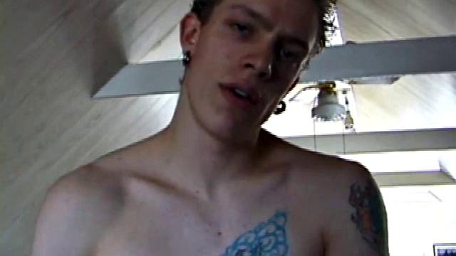 After getting naked in the bedroom, Shane delivers another hot stroke show. He lubes up his dick, works it stiff and jerks off until he squeezes out a warm cum load.