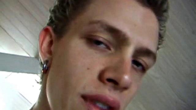 After getting naked in the bedroom, Shane delivers another hot stroke show. He lubes up his dick, works it stiff and jerks off until he squeezes out a warm cum load.