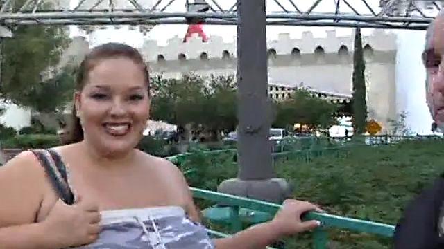 Chunky BBW Elizabeth Shows Huge Rolls