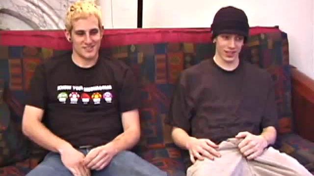 Torque and Shane are watching a movie and rubbing their bulges. Torque reaches over to feel Shane's package, before they strip off their shirts and tug down pants.