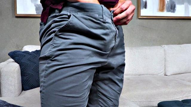 Solo ginger fingers ass and jerks after casting