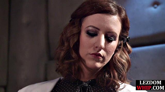 Nasty hardtied babe gets anal pounded