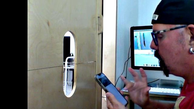 Hung Stud Gloryhole Deep Throat Action