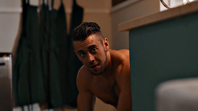 Small TS babe with small boobs barebacked at work