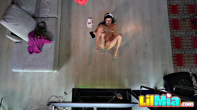 Mia Fingering Pussy Filming on Top