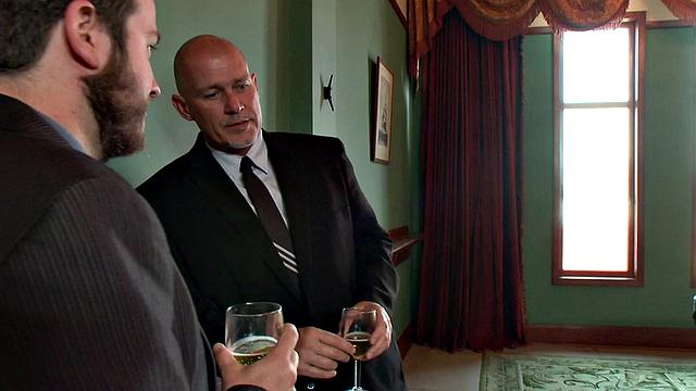 BDSM ballgagged MILF suffers electro sex before pussy banging