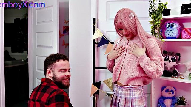 Pantyhose lavenderboy fucked in skinny ass by jock