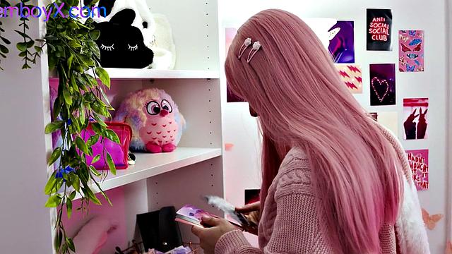 Pantyhose lavenderboy fucked in skinny ass by jock