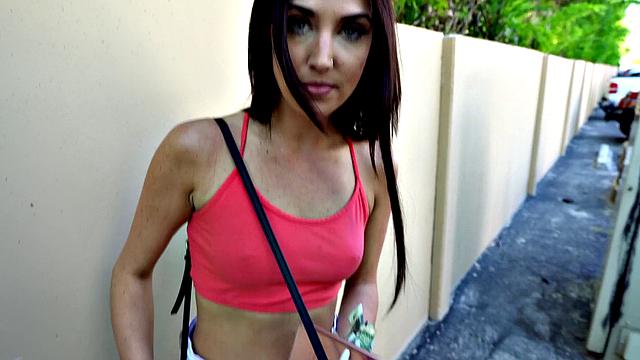 Brunette Teen Cheats for Money