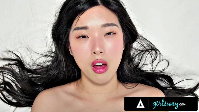 GIRLSWAY - Schoolgirls Ruby Moon And Selina Bentz Scissor During Detention! ALMOST CAUGHT!