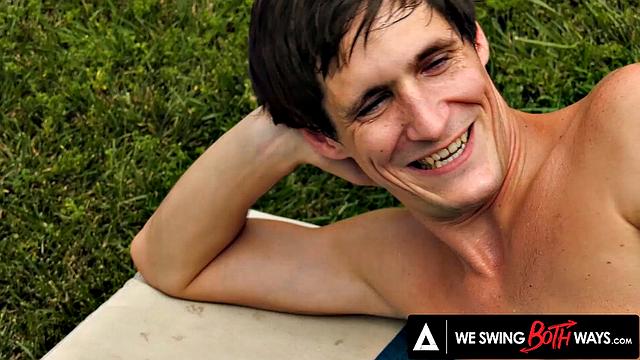 WE SWING BOTH WAYS - Astrid Star Sparks Bisexual Threesome With Husband And Friend PART 1