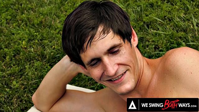 WE SWING BOTH WAYS - Astrid Star Sparks Bisexual Threesome With Husband And Friend PART 1