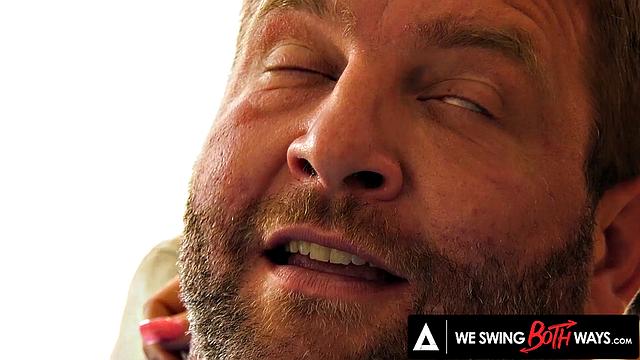 WE SWING BOTH WAYS - Astrid Star Sparks Bisexual Threesome With Husband And Friend PART 1