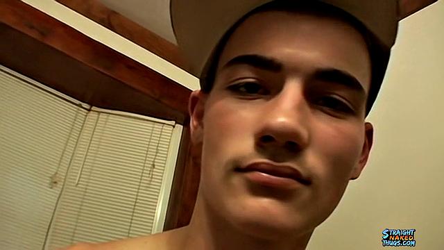 18 Year Old Cute Straight Guy Cums in a Sex Toy - Cash
