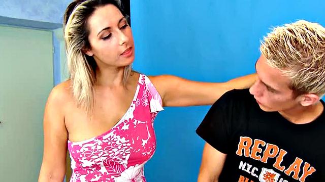 Dominating eurobabes pegging pervy sub in threeway action