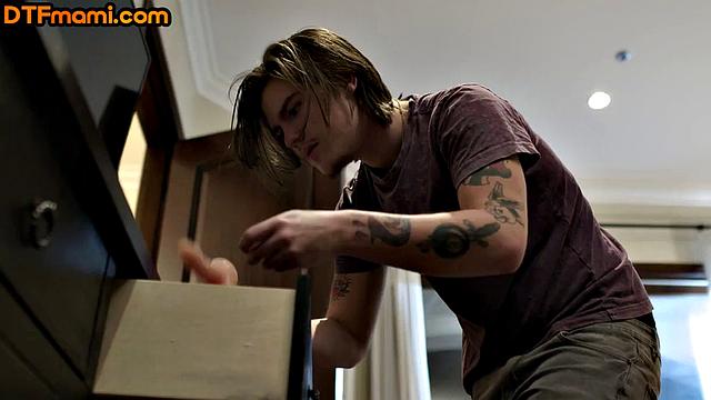 hairycunt busty MILF fucked by stud