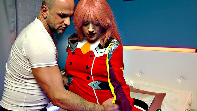 Sweet Anime Teen Fucked By A Real Man