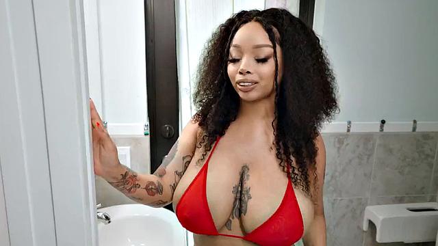 Bigbooty inked MILF doggystyled by her lover