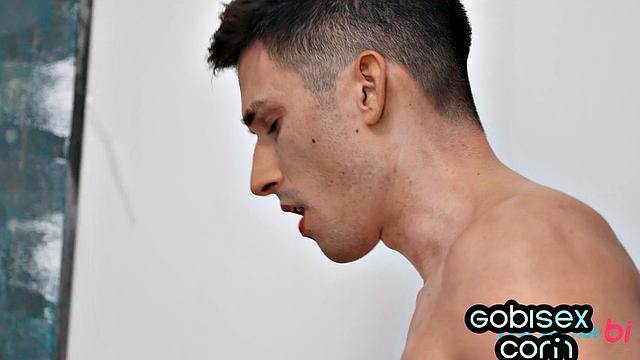 Busty horny babe smashed in bi 3way