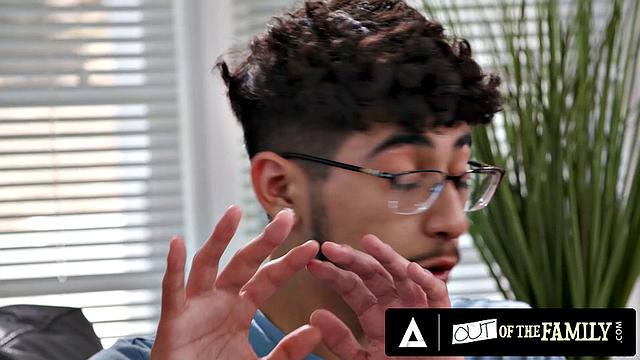 OUT OF THE FAMILY - Horny and Busty Stepmom Kenzie Taylor Gives Hot Titty Fuck To Teen Stepson