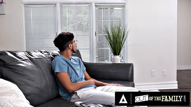 OUT OF THE FAMILY - Horny and Busty Stepmom Kenzie Taylor Gives Hot Titty Fuck To Teen Stepson