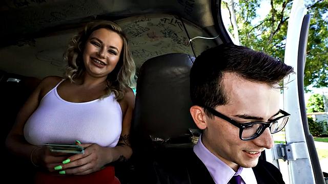 College twink fucked by gay in pickup van outdoors