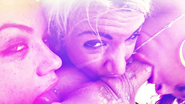 Alex And Gina Suck On Balls And Swap Spit