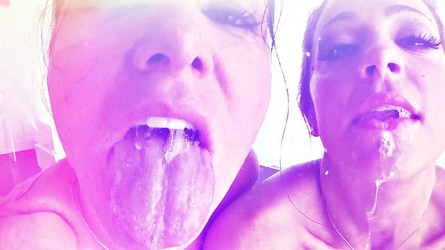 Alex And Gina Suck On Balls And Swap Spit