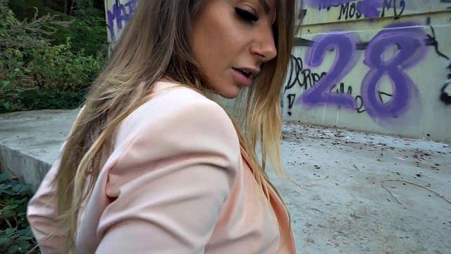 Fooled amateur public sex by agent