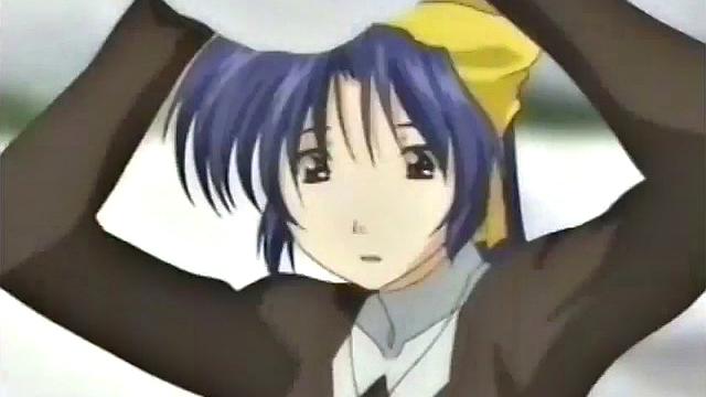 соблазнительная аниме-девушка страстно целует красавца в ванной