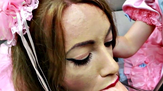 TS babe asstoyed in anal fun by her TS GF