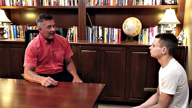 Office bareback banged by 21yo petite twink