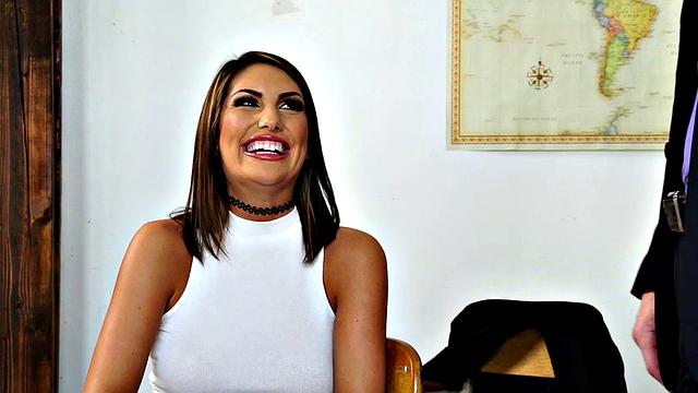 Naughty student study hall slut gets off on fucking, sucking, and fucking some more