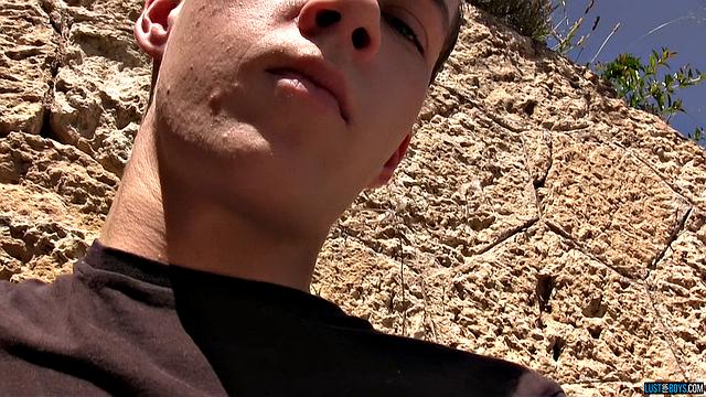Giving A Twink Boy A Quick Handjob