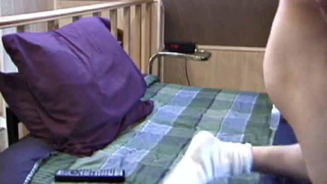 Mickey kicks back on the bed in jeans and a black tank top, while rubbing the stiff dick inside his boxer briefs. Soon enough, he strips them off and gets right up in front of the lens with his slicked up cock.