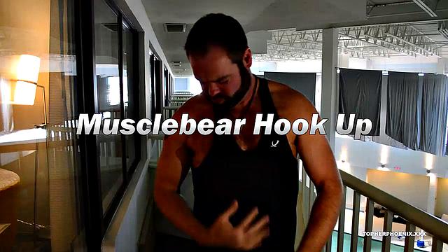Topher and MuscleBull are back at it. After a workout and the worshiping of their pumped muscles, the men start with solo action that ends up right where we like them.
