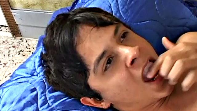 Barebacked Latin twink fucked in asshole mission