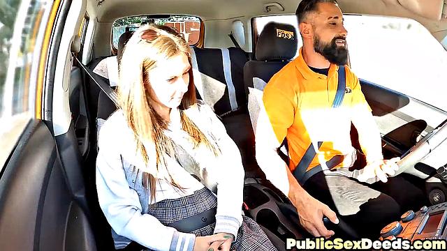 Sexy babe smashed by instructor