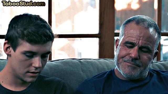 Horny DILF drilling two studs in 3way