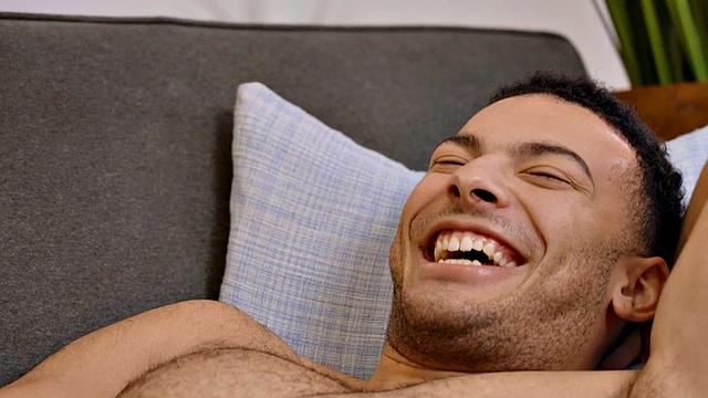 Casting eager jock wanks and cums in solo action