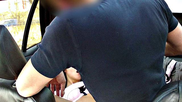 Horny Czech Brunette Goes Back To Work & Gets Her Hairy Pussy Pounded by Taxi Driver's Thick Cock