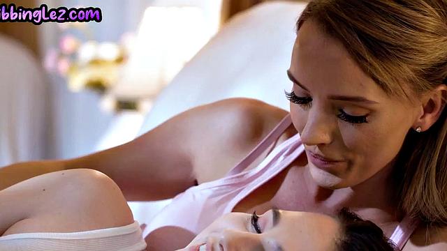 Tribbing 21yo dyke pussy licked by busty MILFY