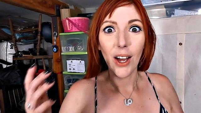 Stepmom with a tattoo takes it hard in POV with her stepson's big cock