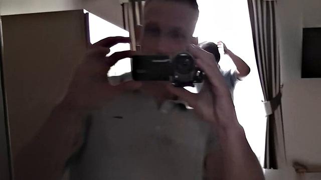 Naughty English MILF giggles while bouncing on huge dick