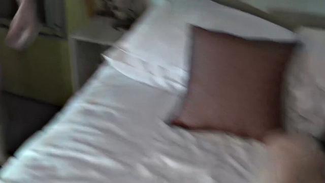 Naughty English MILF giggles while bouncing on huge dick