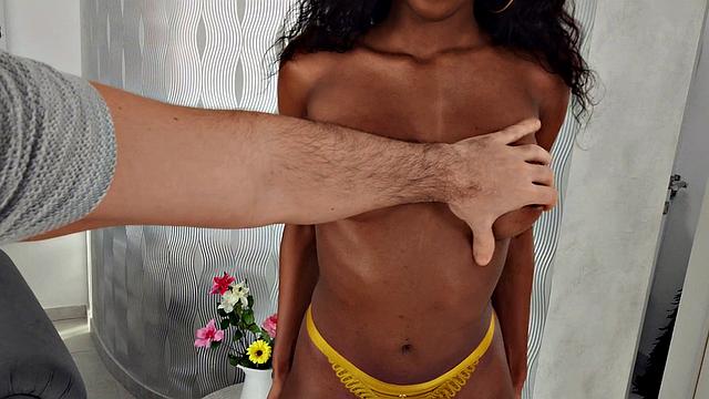 British babe with pierced tits gets her tight pussy pounded by her boyfriend's snatcher in various positions