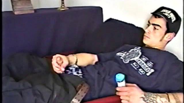 This straight BMX biker has a certain dark edginess that heightens the intensity of his very physical jacking off. After he's been stroking his meat, Nicoya suddenly and unexpectedly decides not to use it.