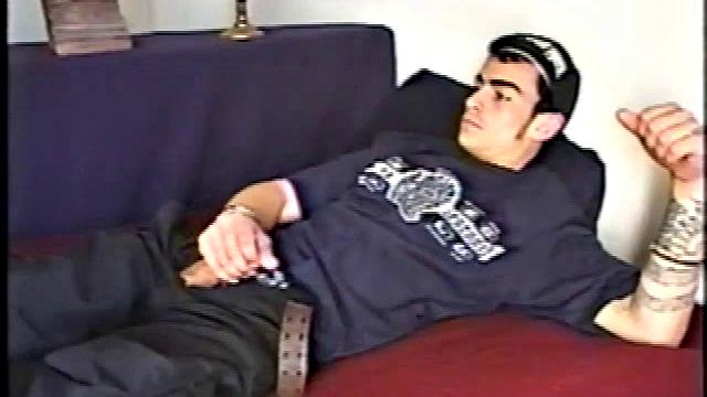 This straight BMX biker has a certain dark edginess that heightens the intensity of his very physical jacking off. After he's been stroking his meat, Nicoya suddenly and unexpectedly decides not to use it.