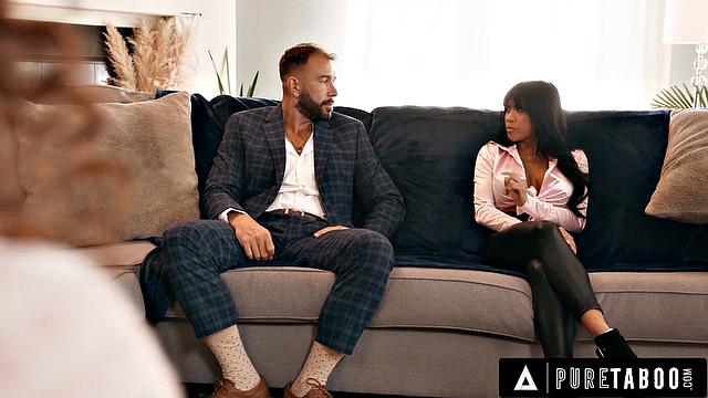 PURE TABOO Ember Snow Tricks Therapist To Satisfy More Than Husband's Wandering Eyes
