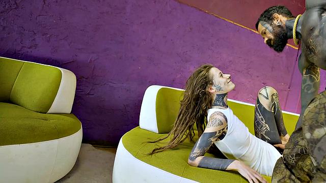 Ceci Milkymouzz Deepthroats And Takes Long Cock Into Her Pierced Pussy